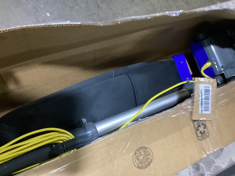 Condition photo showing As Is for amazon basics heavy duty upright bagged vacuum with powerful suction for carpet and bare floors, commercial-grade vacuum cleaner only