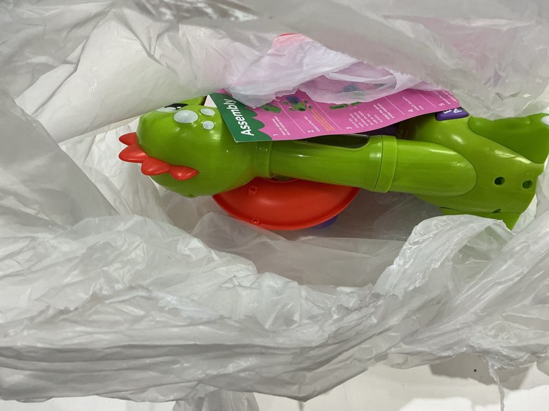Condition photo showing As Is for move2play, air-powered dinosaur ball popper | 30+ songs, sayings, & lights | baby & toddler toys ages 6 7 8 9 10 12+ months | boy & girl gift for 1, 2+ year olds | birthday present