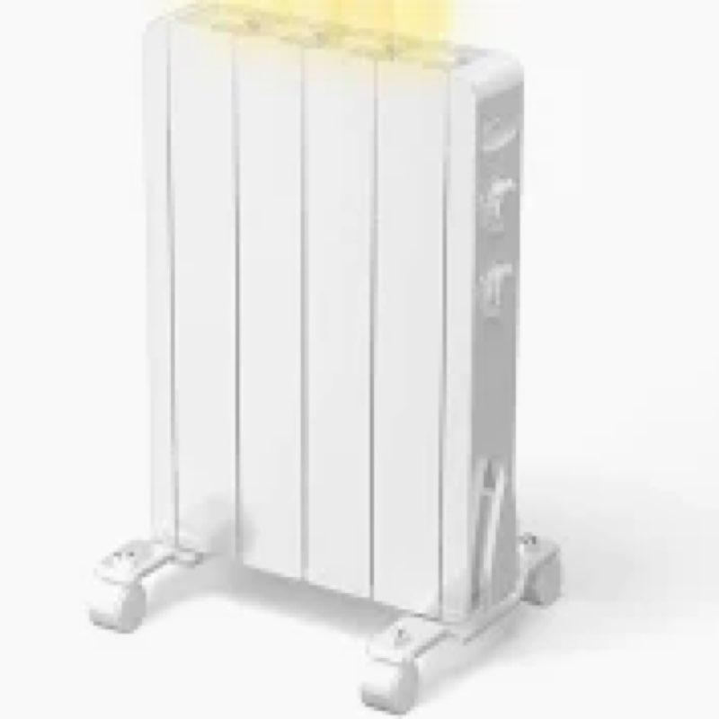 Plug-in Electric Wall Heater 1100W Portable Convection Panel Heaters for Bathroom Indoor Use LED Dis