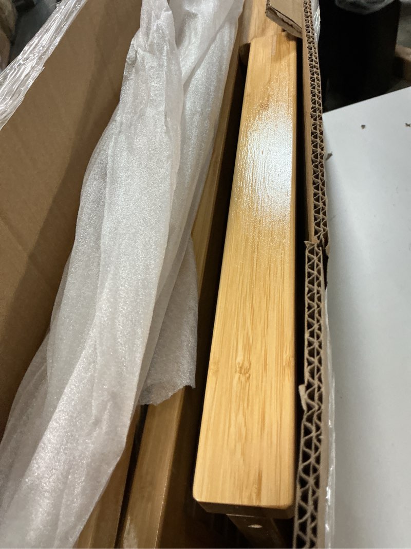 Condition photo showing Good Condition for ( similar)VaeFae Bamboo Shower Bench, Spa Bench Wood Seat Stool, Foot Rest Shaving Stool with Non-Slip Feets and Storage Shelf, Works in Bathroom/Living Room/Bedroom/Garden Leisure Yellow 17.3\" x 11\" x 16.1\"