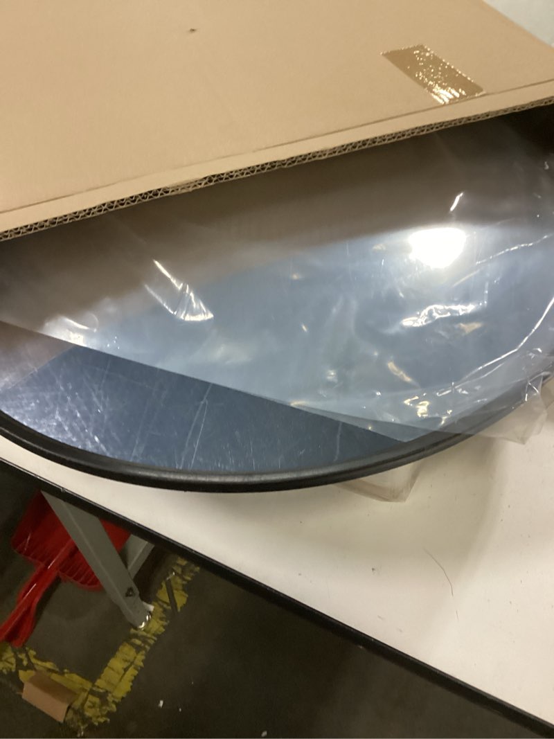 Condition photo showing New/Like New for Maitys 2 Pcs Convex Mirror Acrylic Safety Security Traffic Corner Mirrors Adjustable Wide Angle View with Fixing Bracket for Indoor Outdoor Garage School Classroom Warehouse(24 Inch)