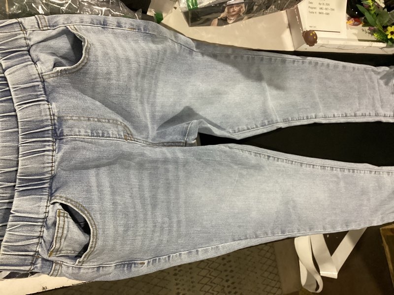 Condition photo showing Good Condition for (similar to product) women's high waist skinny jeans pencil leg denim pants elastic stretchy fit casual street trousers small 2