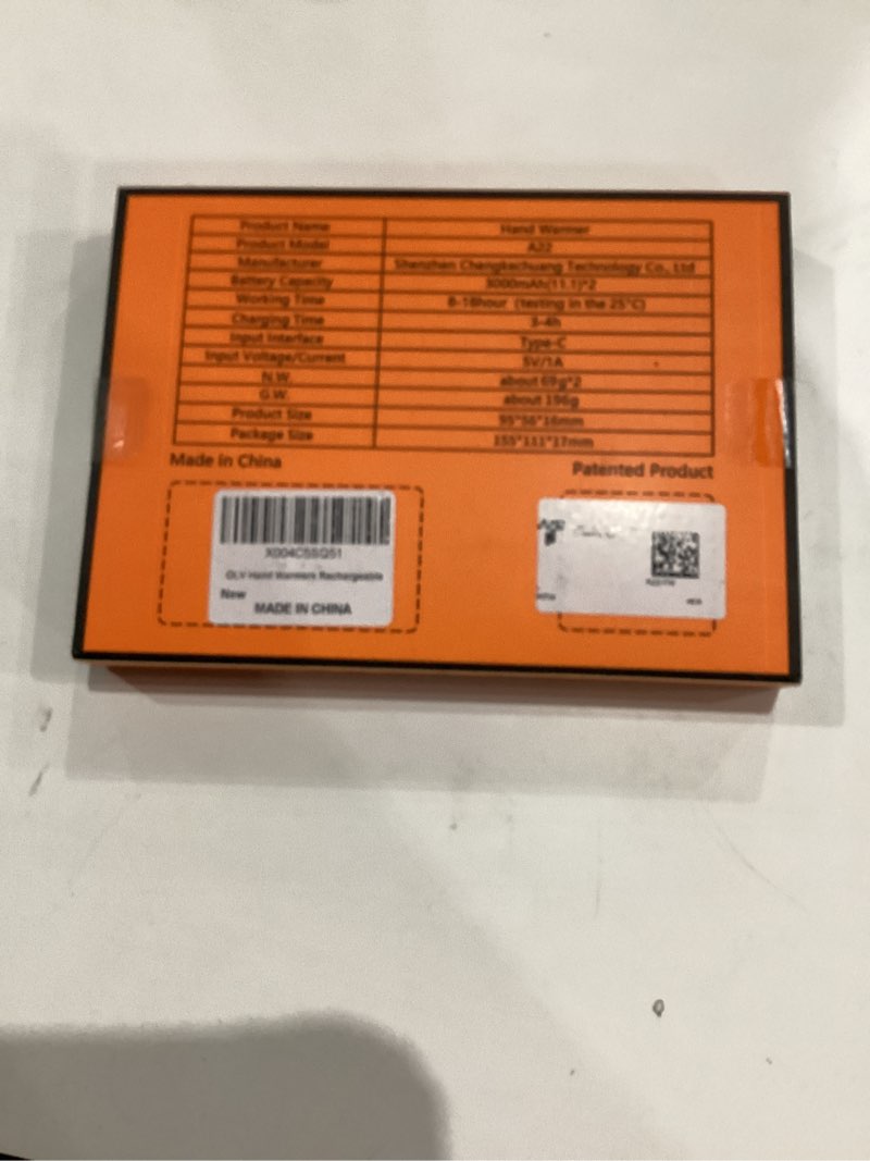 Condition photo showing New/Like New for OLV Hand Warmers Rechargeable 2 Pack Strong Magnetic 18Hrs Longer Heating Portable Pocket-Sized Hand Warmer 6000mAh USB Hot Heater Birthday Gifts for Men Women Camping,Golf,Hunting,Travel Essentials