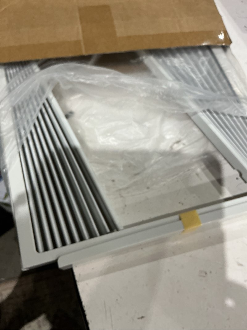 Condition photo showing As Is for lbg products window air conditioner side panel and frame set,ac accordion filler kit,fits most 8000btu window air conditioners,ac side panels frame kit