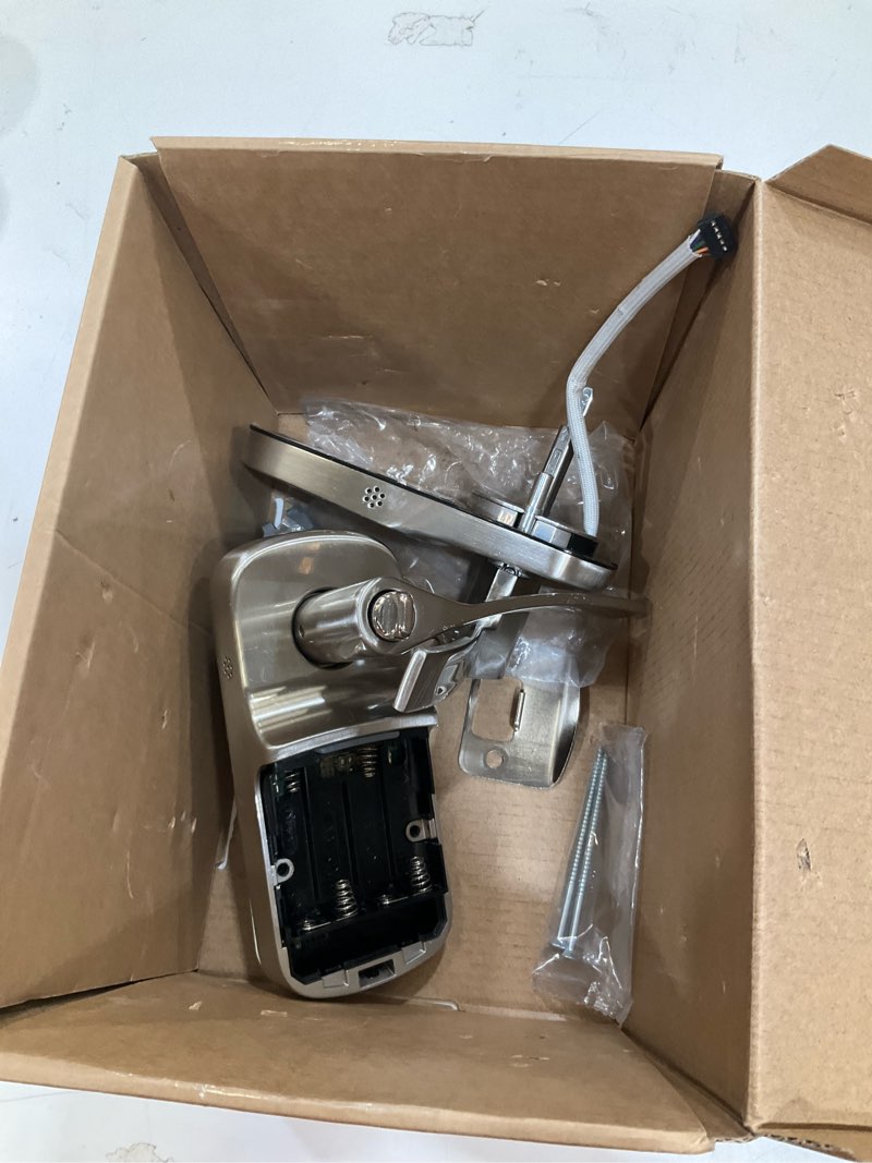 Condition photo showing As Is for yale security assure lever - z-wave smart door lever for keyless access (for doors with no deadbolt) - works with ring alarm, samsung smartthings and more -satin nickel - yrl216-zw2-619 (pack of 1)
