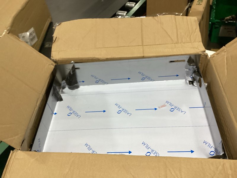 Condition photo showing New/Like New for blulu water heater drain pan wall mounted tankless stainless steel heater pan 20" x 13" x 2.5", water damage prevention no leak welded and waterproof