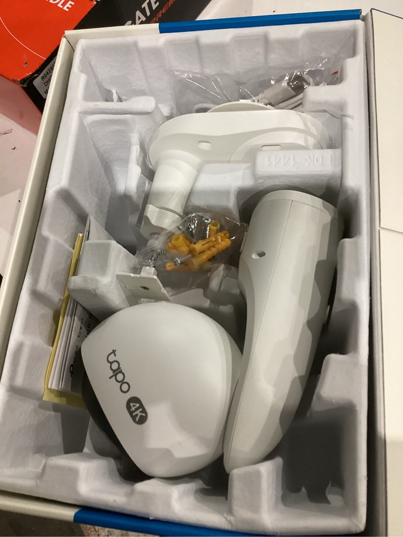 Condition photo showing As Is for Tapo 4K Outdoor Pan/Tilt Wireless Security Camera - Battery with Solar Charging, 360° Motion Track, 24/7 Capture, Person/Vehicle Detection, Subscription-Free Local Storage or Optional Cloud, C660 KIT Solar 4K Pan/Tilt