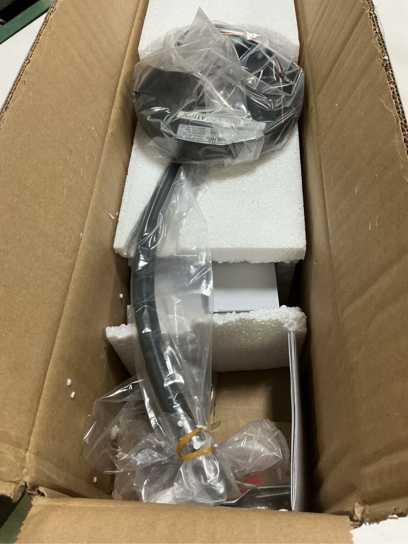 Condition photo showing New/Like New for 3 lights adjustable track lighting kit - dark bronze finish - white glass track heads - gu10 bulbs included. d268-23c-db-wh dark bronze - white