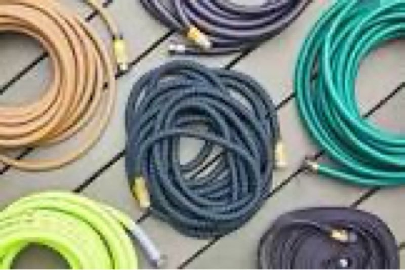 Assortmemt of water hoses varying in sizes