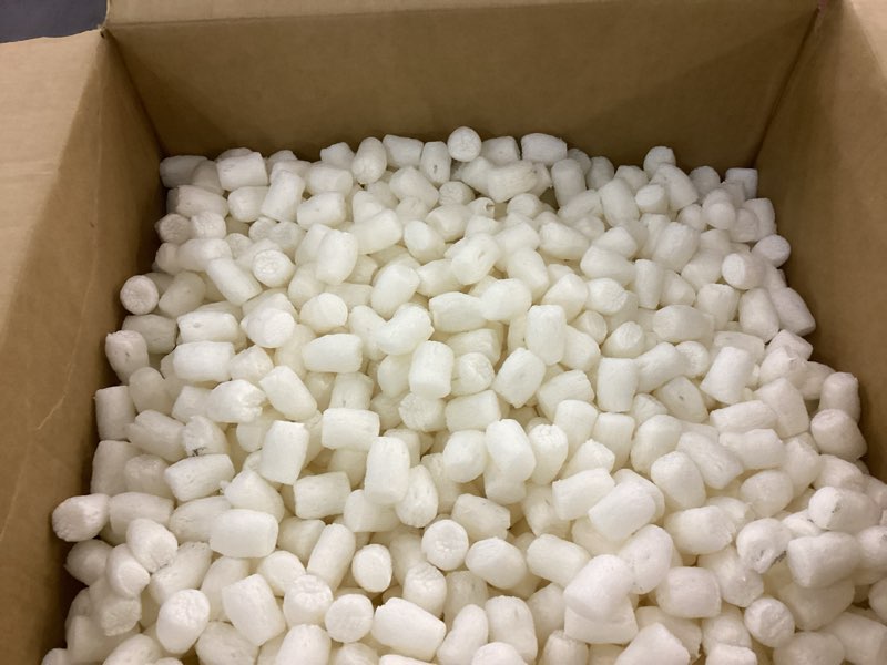 Condition photo showing New/Like New for UOFFICE Biodegradable Recycled Packing Peanuts 3.5 cu. ft. (22.5 Gallons) Compostable Cushion for Shipping - Dust-Free & Abrasion Resistant - Void Filler
