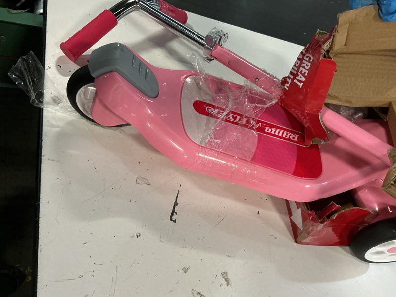 Condition photo showing As Is for radio flyer grow with me beginner kick scooter - pink