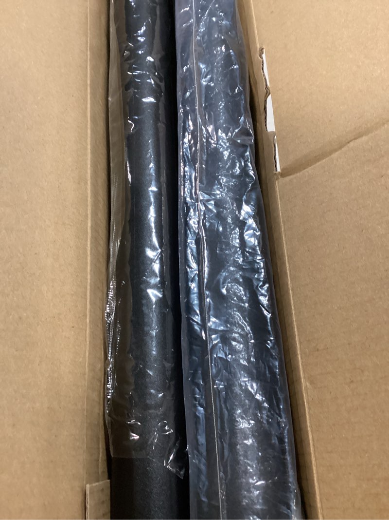 Condition photo showing New/Like New for supforce 2 pack closet rods for hanging clothes, 17 to 54 inches stepless adjustable metal closet rod, 1.3 inches heavy duty clothes hanging rod for closet wardrobes laundry rv, black matte black 17-54 in 2pack
