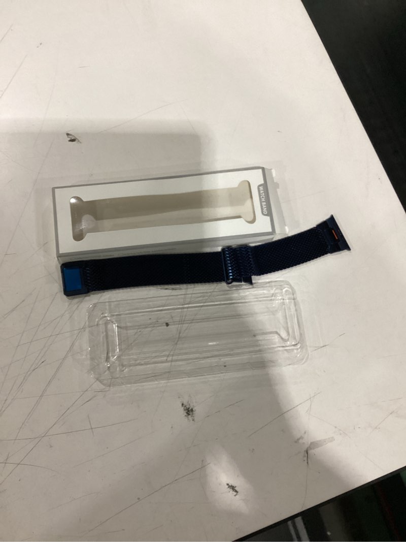 Condition photo showing New/Like New for bxuxohs milanese loop- compatible with apple watch ultra 3 2 1 band for men 49mm 46mm 45mm 44mm 42mm 41mm 40mm 38mm,magnetic mesh metal strap wristband for iwatch se 3/2 series 11/10/9/8/7/6/5/4 ultra 10-midnight blue 38/40/41/42mm(s11/10)
