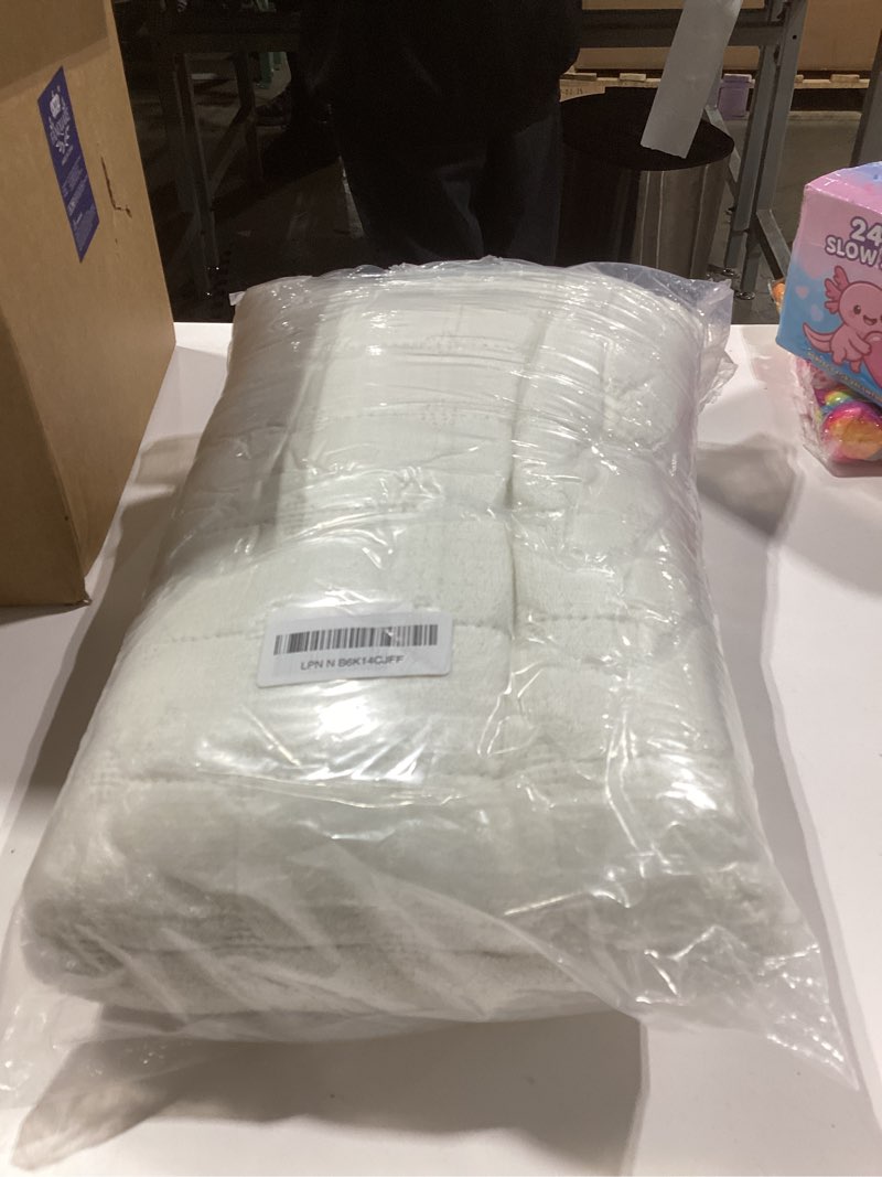 Condition photo showing New/Like New for ostepdecor sectional couch covers for dogs, washable sofa covers for pets, pet friendly couch cover blanket, soft cushion protector for l shaped, loveseat and leather (35.4" x 94.5", white) white grid 35.4" x 94.5" 1 pack