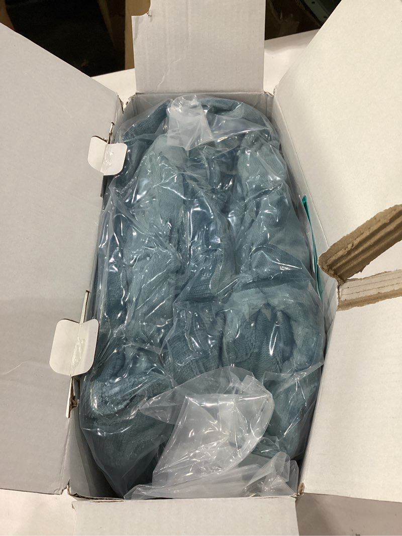 Condition photo showing New/Like New for jet's home heated blanket 50"x60" - etl certified flannel electric blanket machine washable heating throw with 5 heating levels 3 hours auto-off warm gift for family (blue) blue 50x60"