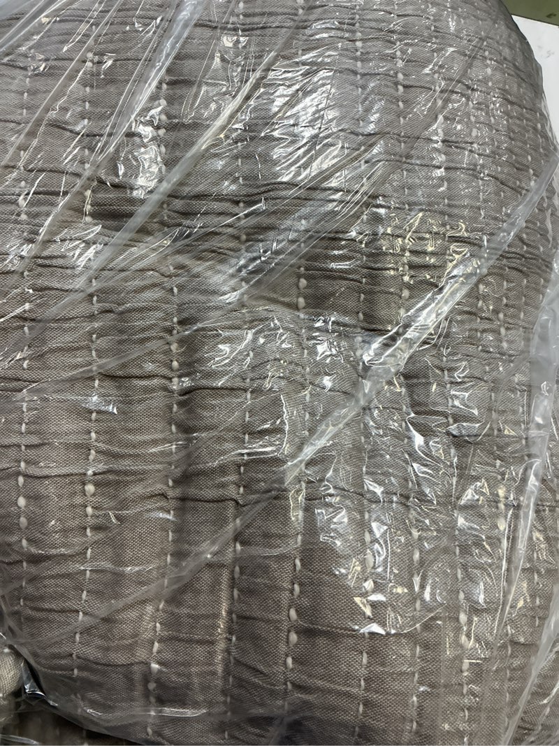 Condition photo showing Good Condition for quince organic cotton channel stitch coverlet, king/cal king, taupe