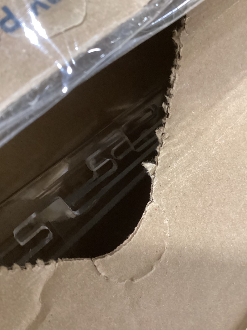 Condition photo showing New/Like New for 2-Tiers Bakery Display Case for Commercial Countertop, 18.9" x 9.5" x 11.8" Acrylic Pastry Display Case Storage Box for Dessert Donut Bread Cake Cupcake Bagels Cookie