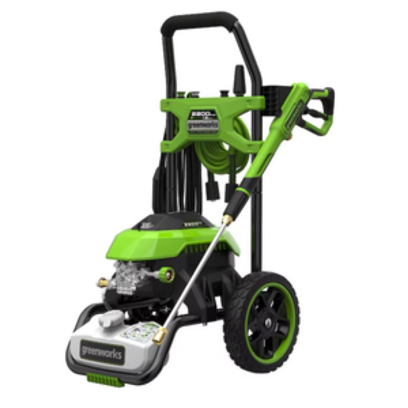 Greenworks 2200-PSI 1.2-GPM Cold Water Electric Pressure washer with 4 Spray Tip