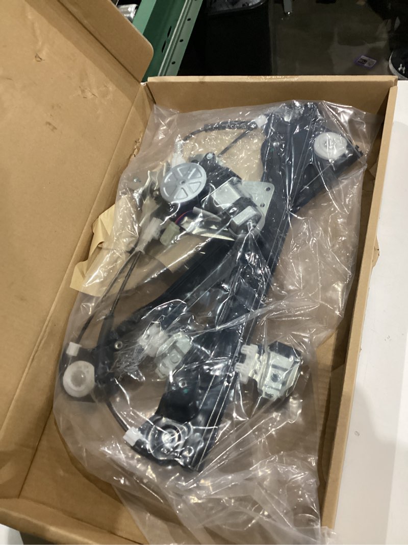Condition photo showing As Is for 751-739 front left driver side window regulator with motor compatible with 2012-2015 chevy cruze (2pins) & 2016 chevy cruze limited w/o anti-pinch function