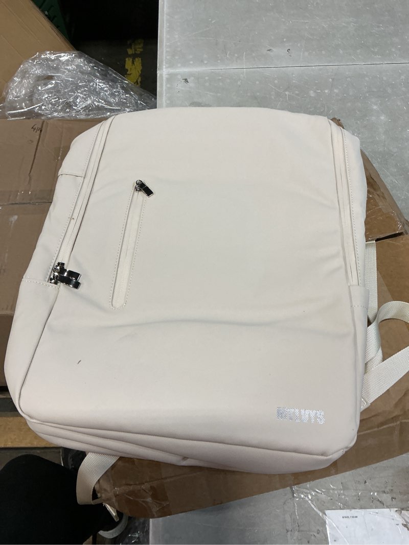 Condition photo showing As Is for ( similar foto ) MATEIN Beige Laptop Backpack 15.6 Inch, Lightweight Sturdy Bag for College Supplies with USB Charging Port, Water Resistant Anti Theft Travel Computer Daypack Fashion Work Nurse Bag Gift for Women 15.6 Inch Beige