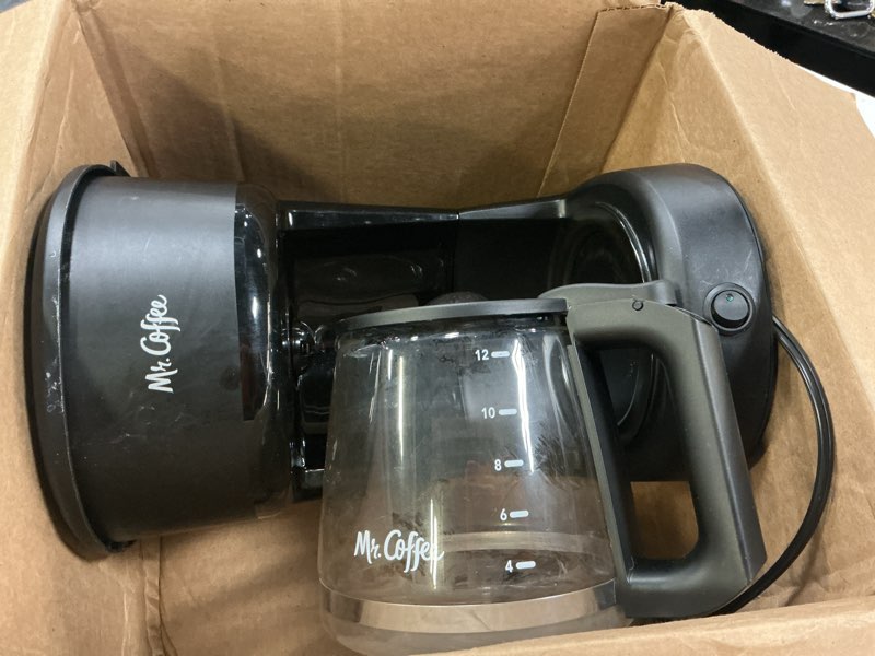 Condition photo showing As Is for mr. coffee® 12-cup switch coffee maker