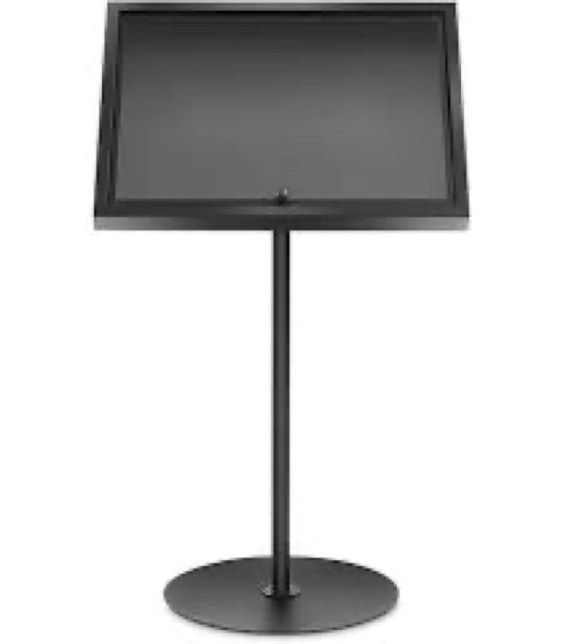 otoolling metal enclosed bulletin menu board, 3 x (8.5 x 11) inches freestanding menu stand menus ho