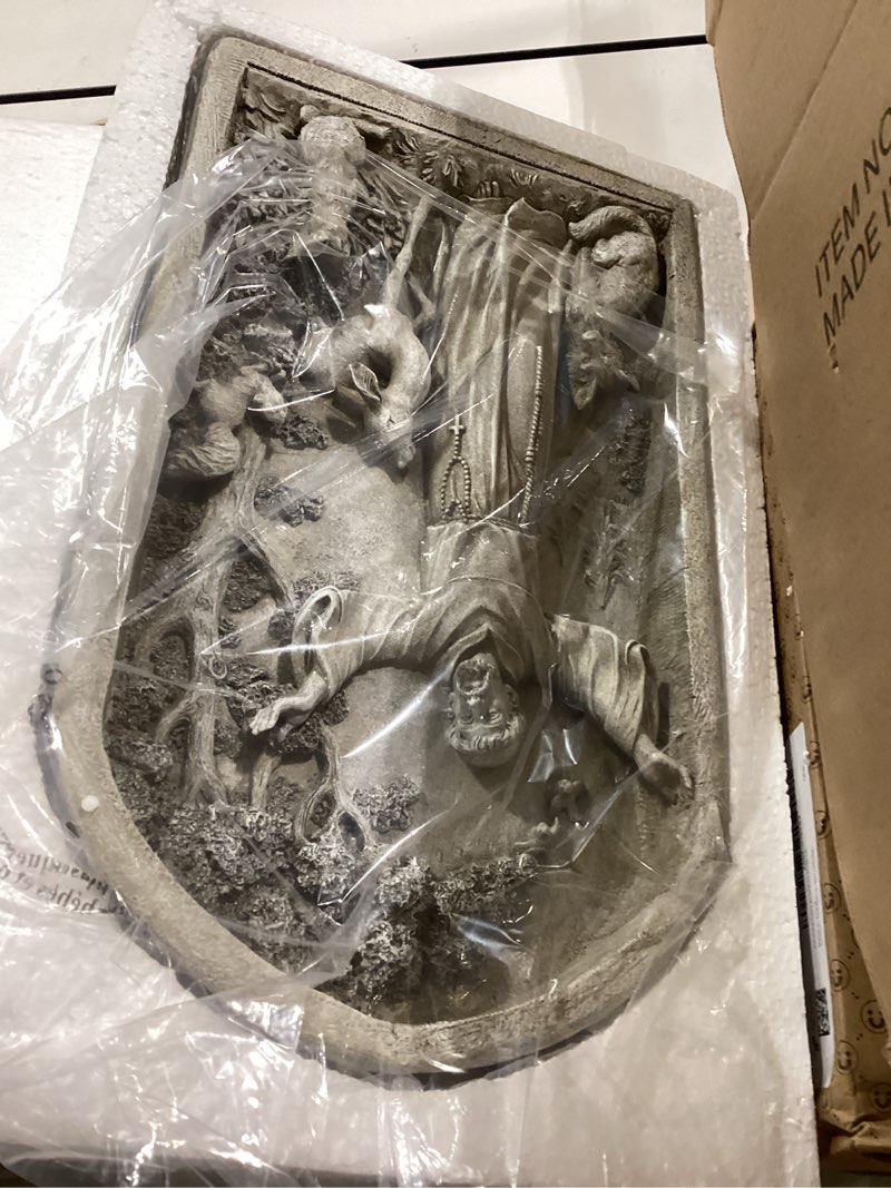 Condition photo showing Good Condition for saint st francis patron of animals peace tree figurine patio garden home statue