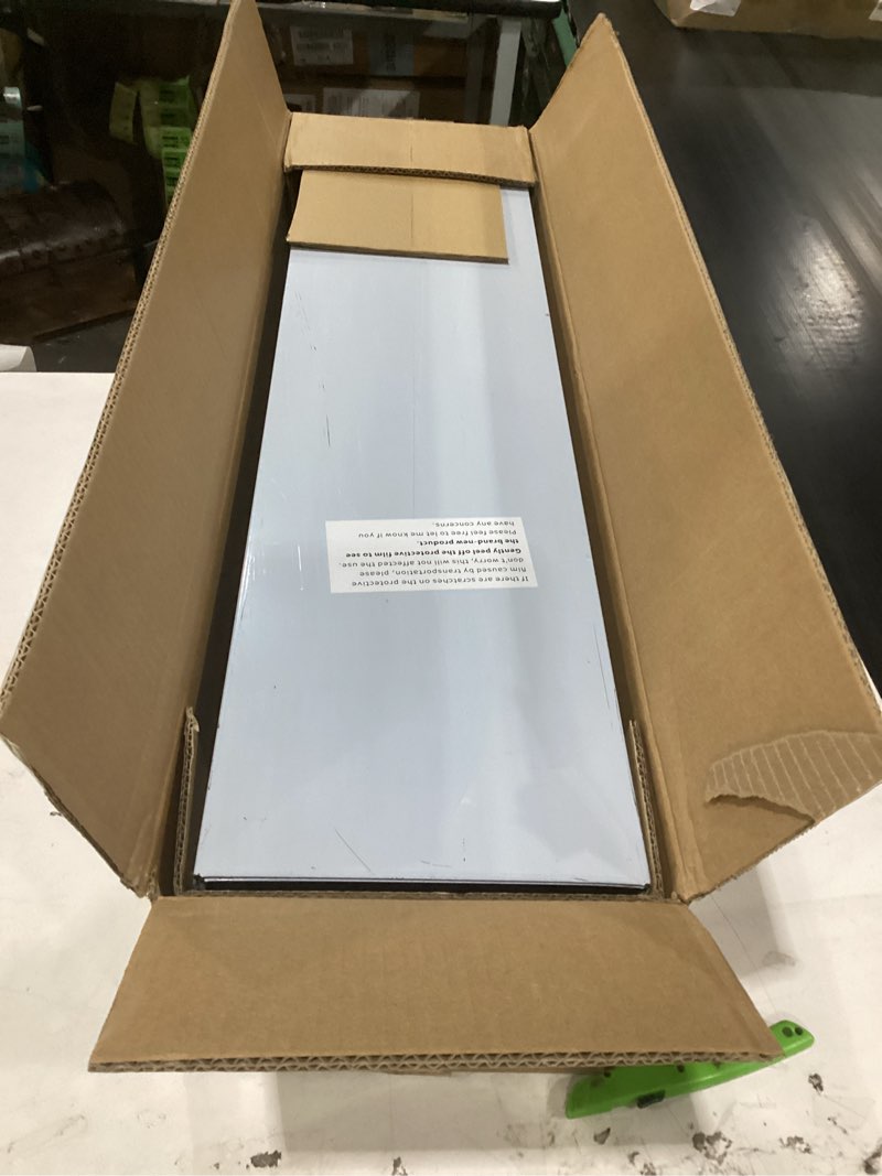 Condition photo showing As Is for wall mount range hood extension stainless steel pipe durable extended ceiling ventilation for kitchen hoods chimney cover 2 piece adjustable 203mm wide 8" x 6.7" x 31.5"~ 63"