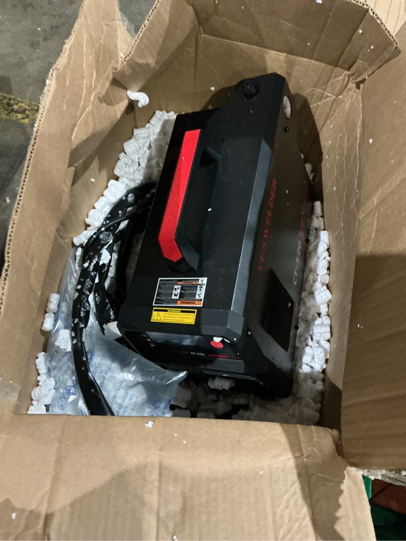Condition photo showing As Is for yeswelder 6 in 1 plasma welder and cutter combo, 110v/220v mct-520 | mig/flux core/cut/tig/stick/spool gun compatible, 7" lcd display, aluminum welding, shop-to-diy flexibility