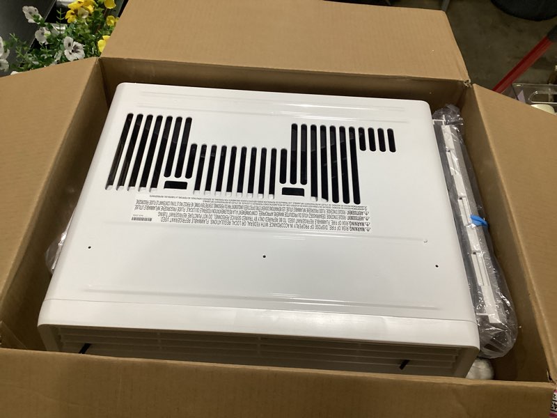 Condition photo showing Good Condition for 8,000 btu, 115 volts, window smart air conditioner cools 350 sq. ft. with remote, wifi enabled in white