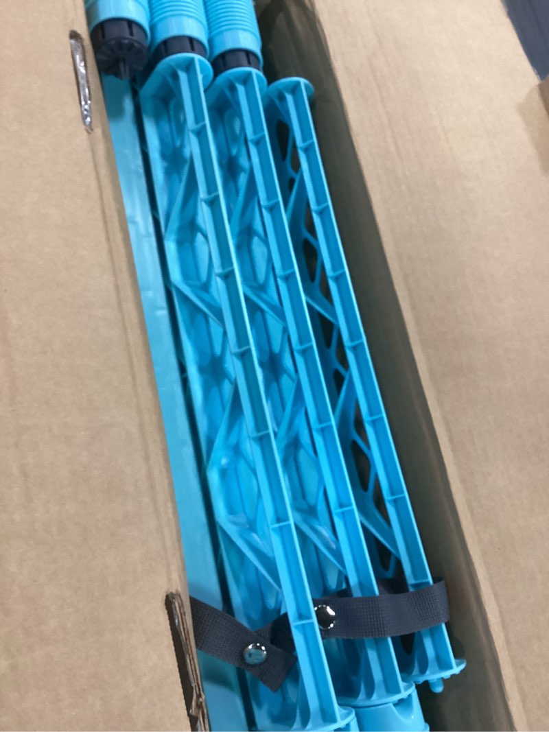 Condition photo showing New/Like New for toddleroo by north states - superyard baby play yard: freestanding 6 panel baby playpen - indoor or outdoor use - made in usa - encloses up to 18.5 square feet - 26 inches tall - aqua aqua 26 inch