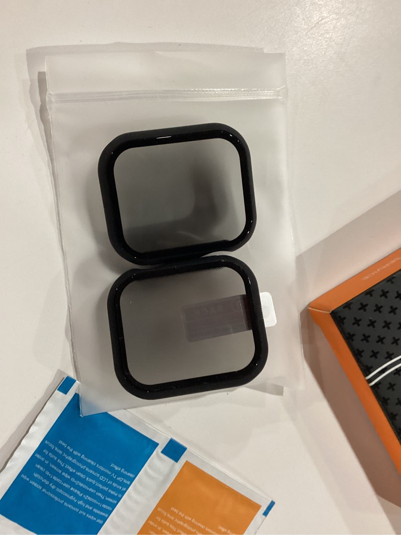 Condition photo showing New/Like New for Misxi 2 Pack All-around Privacy PC HD Case with Button for Apple Watch Series 9 (2023) Series 8 Seri