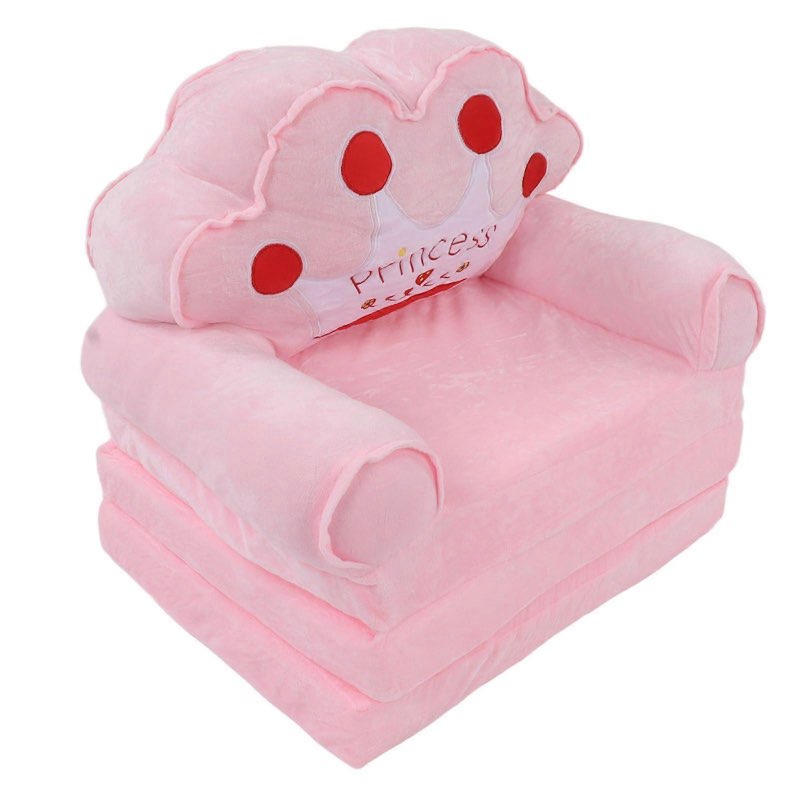 Foldable Kids Sofa 2 in 1 Flip Open Cute Sofa Bed for Living Room 