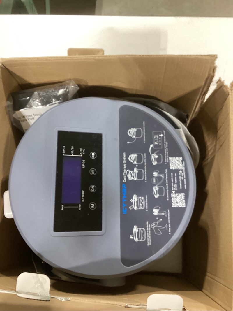 Condition photo showing Good Condition for Cold Therapy Machine with Programmable Timer, Ice-Machine-for-Knee-After-Surgery, Knee Replacement Recovery Equipment, Cryotherapy Pain Relief w/Compression Pad for Shoulder, Ankle (Dark Grey)