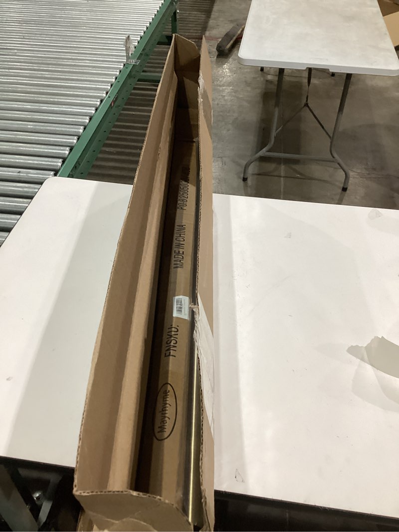 Condition photo showing New/Like New for Antique Bronze Bay Window Curtain Rods with Aluminum End Cap Finials and Brackets,Adjustable 36-72 Inch Center Rod for windows (24-68’’), 20-36 Inch Side Rods for windows (16-32’’) 20-36"&36-72"&20-36"(3 Sided) Antique Bronze