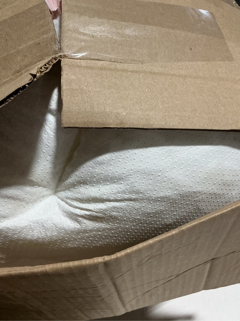 Condition photo showing As Is for DOWNCOOL 3 Inch Twin Mattress Topper, Ultra Thick and Fluffy Supportive Memory Foam Mattress Topper for Body Pain, Mattress Pad with Breathable Mesh Design for Deep Sleep,75x39x3 Inches