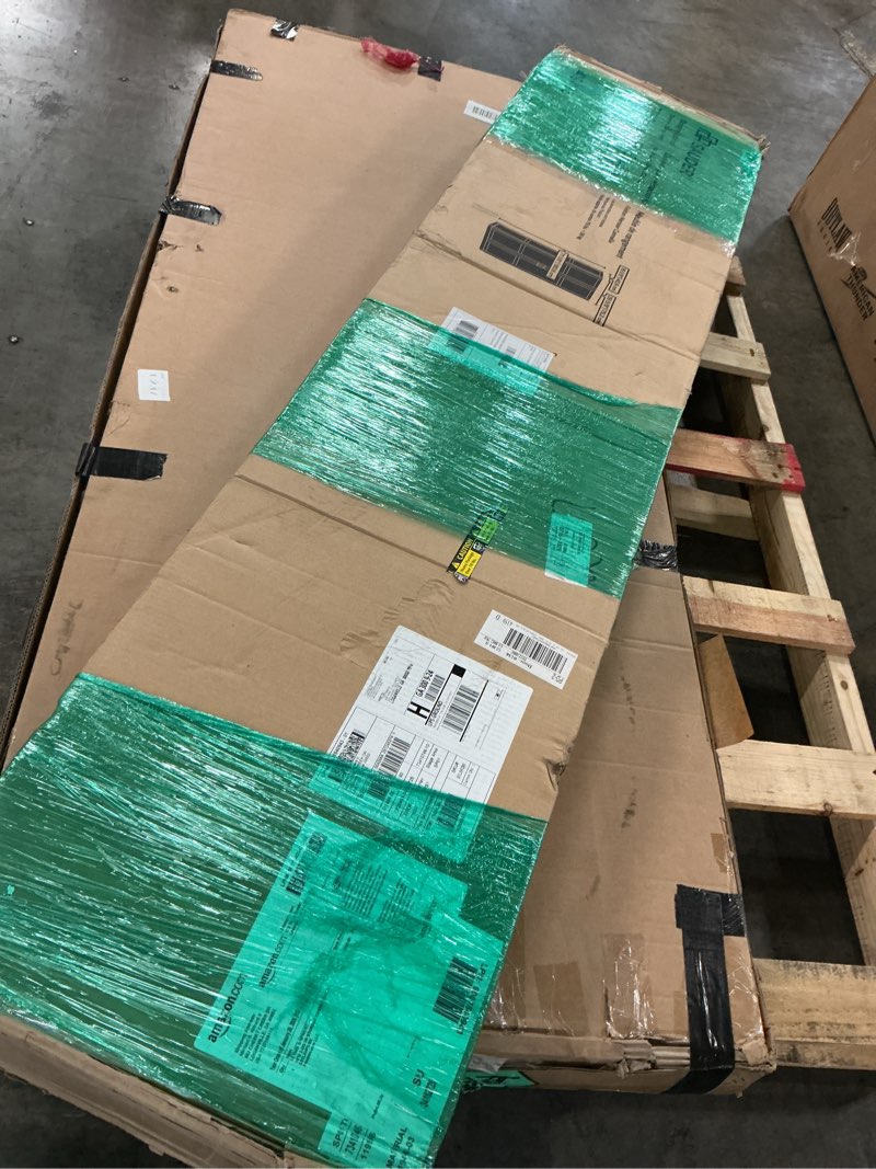 Condition photo showing As Is for Sauder Storage Cabinet/ Pantry cabinets, 29.61 " x D: 16.02 " x H: 71.50", Cinnamon Cherry finish