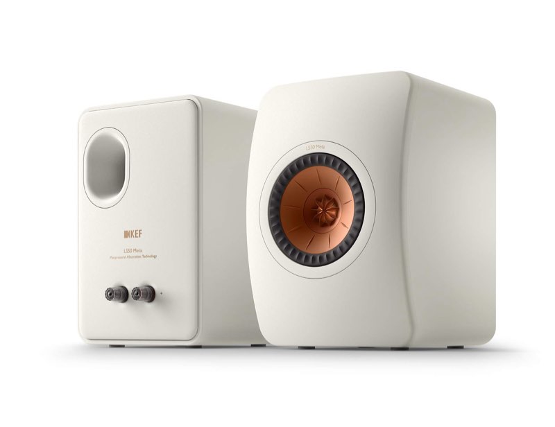 KEF LS50 Meta Passive Bookshelf Speakers - Pair (Mineral White)