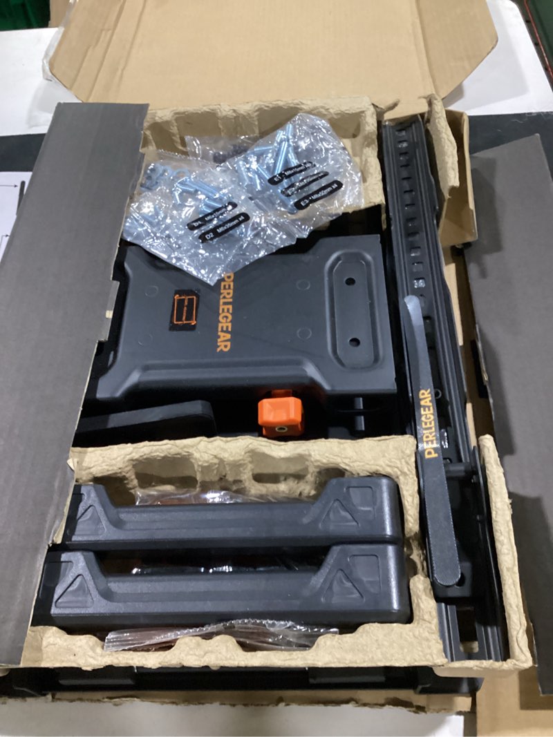 Condition photo showing Good Condition for perlegear ul listed full motion tv wall mount for 42-90" tvs up to 132lbs, heavy duty tv mount with dual articulating arms, tool-free smooth tilt, swivel, fits 16" studs, max vesa 600x400mm, pglf8 42-90 inch full motion tv wall mount