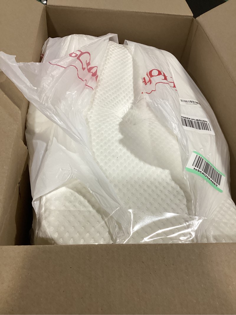 Condition photo showing Good Condition for cervical pillow for neck pain relief, hollow design odorless memory foam pillows with cooling case, adjustable orthopedic bed pillow for sleeping, support for side back sleepers queen(25.5*16.5*5.2/4.1 inches) white