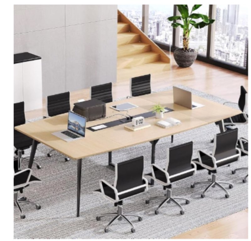 94.5 Rectangle Conference Table with Power Outlets