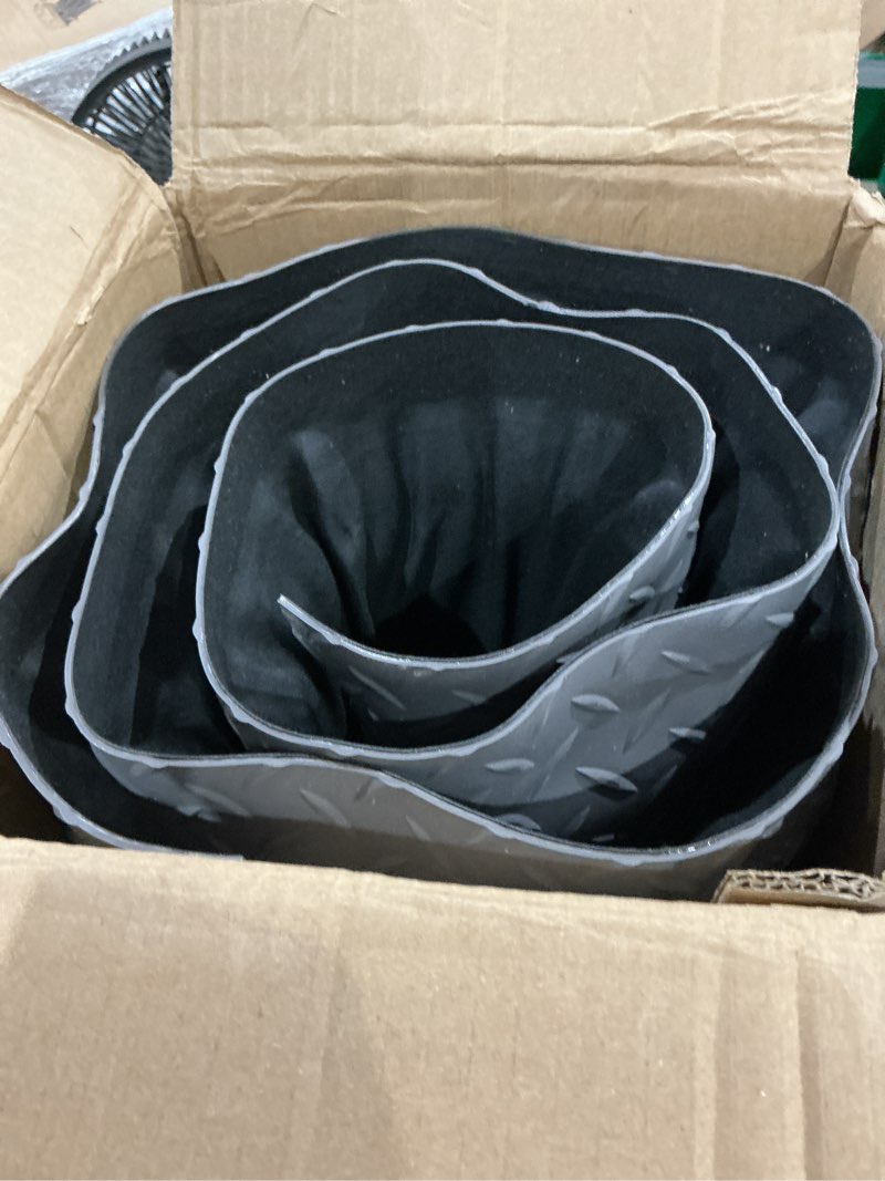 Condition photo showing As Is for 2 x 6 ft anti fatigue mats industrial 15/16 inch thick soft sponge ergonomic mat durable heavy duty diamond plate for standing non slip industrial grade floor mat for leg & back pain (gray) 71.7"l x 24.4"w x 0.9"th gray solid