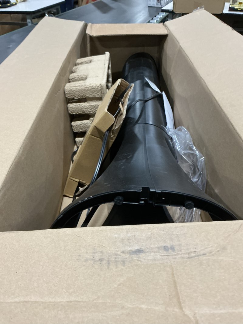 Condition photo showing As Is for honeywell quietset whole room tower fan-black, oscillating tower fan with remote, hyf290b