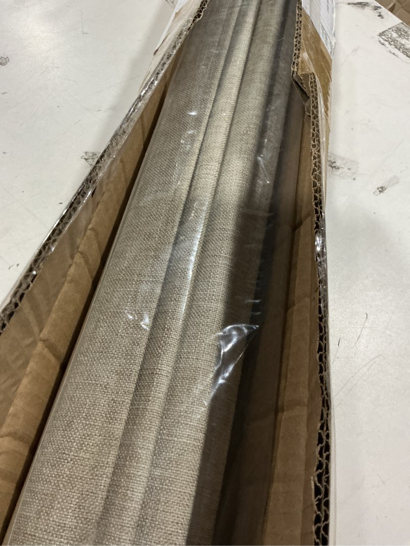 Condition photo showing As Is for no drill cordless roman shades for windows no tools roman shades, blinds for indoor windows, uv protection (linen, 31" w x 48" h)