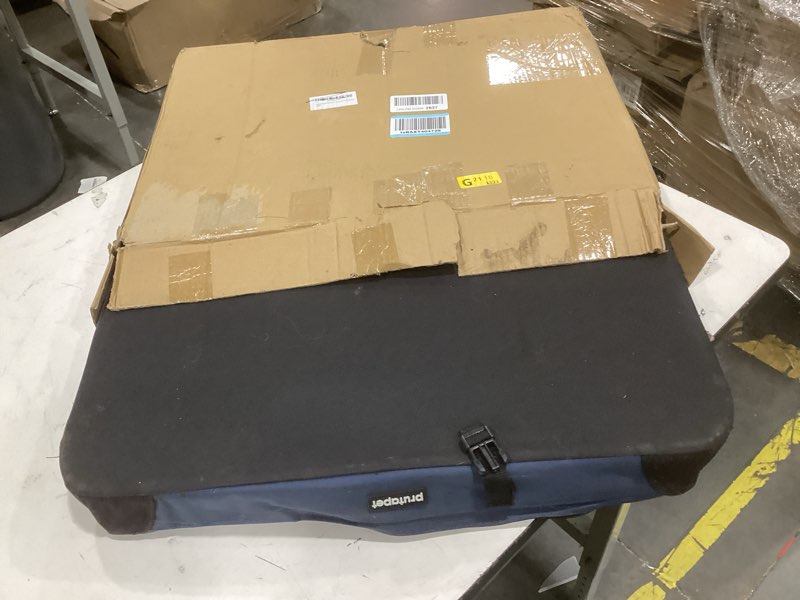 Condition photo showing As Is for prutapet large cat carrier 24"x16.5"x16.5" portable dog crate for small medium dogs collapsible traveling pet crate with collapsible bowl blue 24.0"l x 16.5"w x 16.5"h