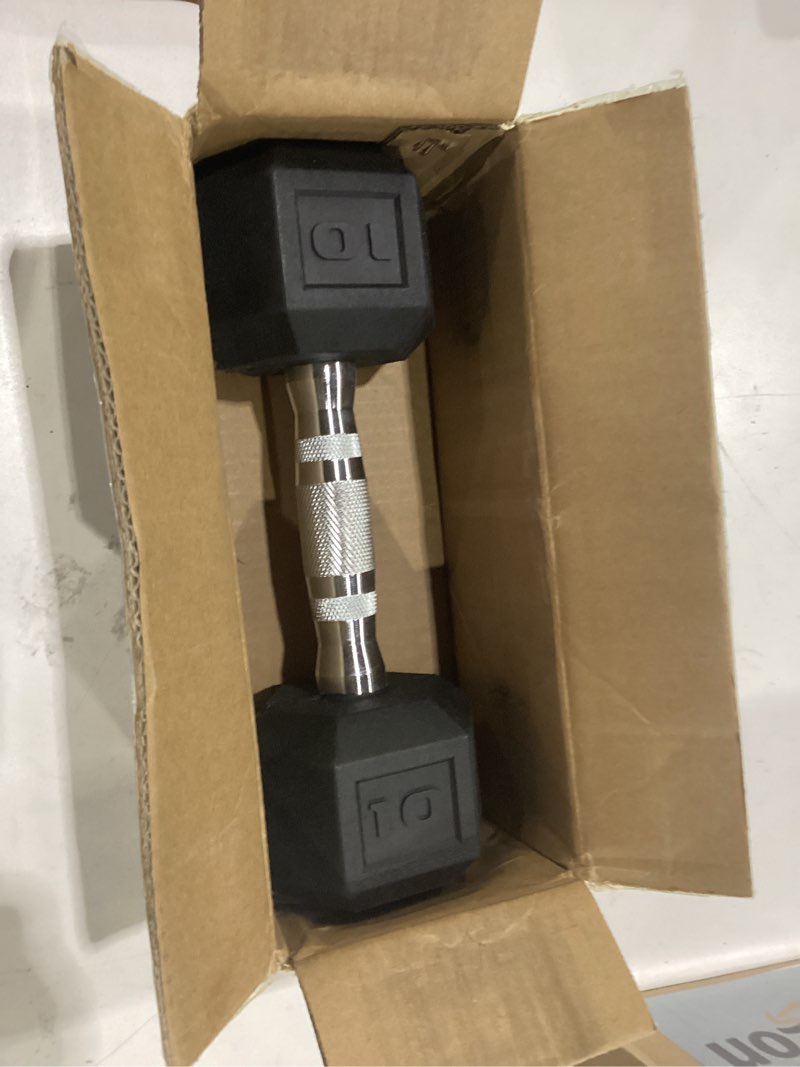 Condition photo showing New/Like New for cap barbell coated dumbbell weight