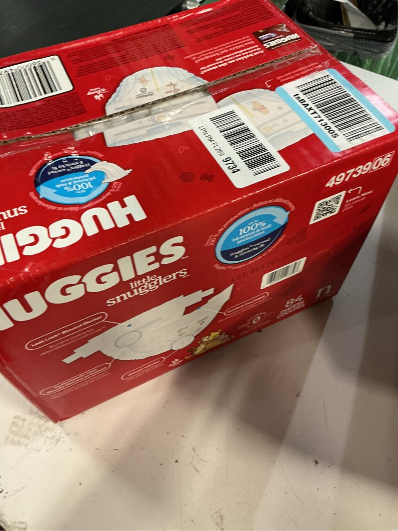 Condition photo showing New/Like New for huggies little snugglers diapers - newborn - 84ct