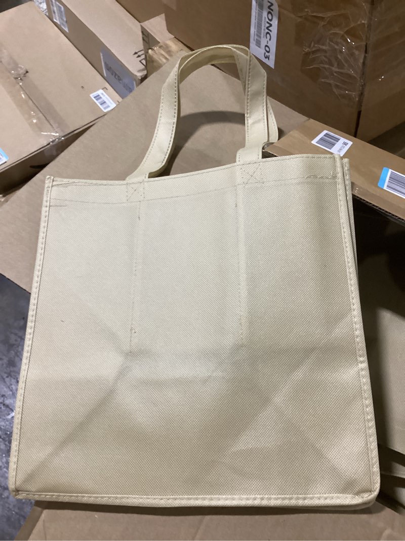 Condition photo showing New/Like New for (similar too, saller) 12 pcs reusable non woven gift bags with handles, tote bags bulk, goodie bags for party favors, birthday, holidays medium-burgundym