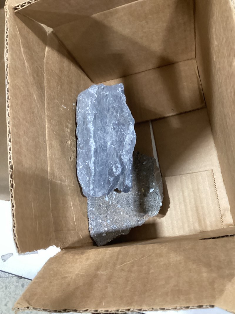 Condition photo showing As Is for 2 PCS Natural Seiryu Stone 14-16 Inches Ultra Large Aquarium Rocks for Aquascaping, Aquarium Landscaping, Terrariums, Fish Tank Decoration, Vivariums, Paludarium, Amphibian Enclosures 14-16" in Length 02 PCS
