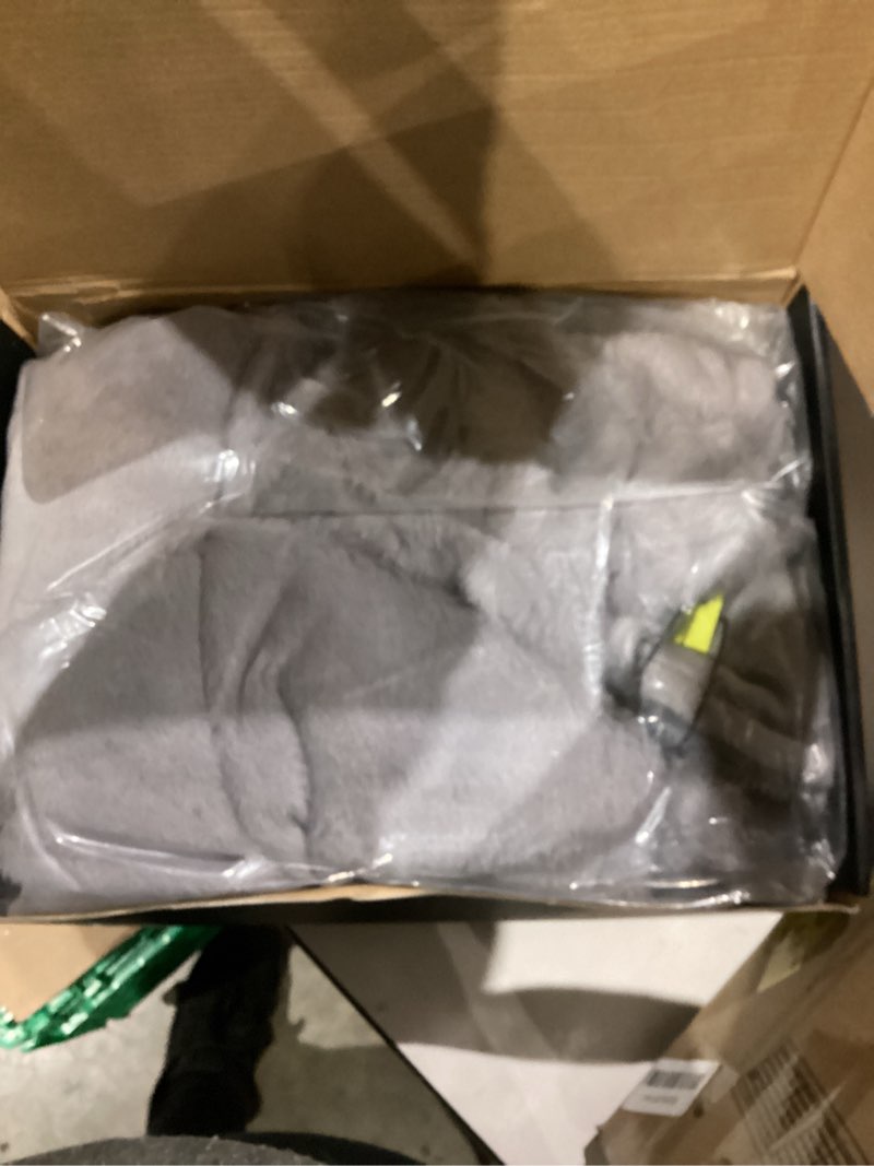 Condition photo showing New/Like New for Graphene Heated Blanket Battery Operated, 20000mAh Battery 7.4V Fast Heating Blanket Portable Heated Shawl, Cordless Rechargeable Heated Shawl 3 Temperature Settings, Gift for Women (Gray)